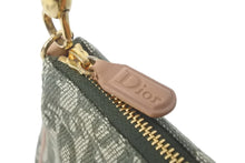 画像をギャラリービューアに読み込む, Christian Dior クリスチャンディオール ワンショルダー サドル ポーチ トロッター柄 ヴィンテージ カーキ 美品 中古 59641