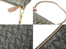 画像をギャラリービューアに読み込む, Christian Dior クリスチャンディオール ワンショルダー サドル ポーチ トロッター柄 ヴィンテージ カーキ 美品 中古 59641