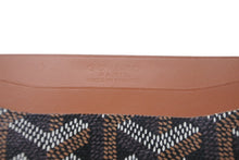 Load image into Gallery viewer, 極美品 GOYARD ゴヤール カードケース サンシュルピス ヘリンボーン柄 ブラック ブラウン 中古 59642