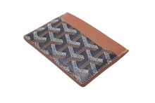 Load image into Gallery viewer, 極美品 GOYARD ゴヤール カードケース サンシュルピス ヘリンボーン柄 ブラック ブラウン 中古 59642
