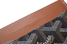 Load image into Gallery viewer, 極美品 GOYARD ゴヤール カードケース サンシュルピス ヘリンボーン柄 ブラック ブラウン 中古 59642