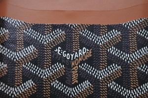 極美品 GOYARD ゴヤール カードケース サンシュルピス ヘリンボーン柄 ブラック ブラウン 中古 59642
