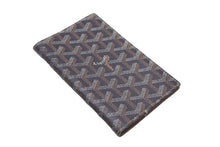 画像をギャラリービューアに読み込む, GOYARD ゴヤール パスポートケース ヘリンボーン柄 ブラック ブラウン PVCコーティング 良品 中古 59643