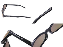 Load image into Gallery viewer, BALENCIAGA バレンシアガ サングラス ネオ アセテート プラスチック ブラック 59□18-135 BB0007S 美品 中古 59648