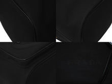 Load image into Gallery viewer, PRADA プラダ 2WAYハンドバッグ 巾着 ショルダーストラップ付き 1BH038 キャンバス レザー ブラック 美品 中古 59656