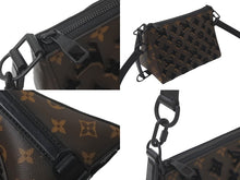Load image into Gallery viewer, 極美品 LOUIS VUITTON ルイヴィトン ショルダーバッグ M45070 トリアングル メッセンジャー モノグラムタフタージュ ブラウン ブラック 中古 59662