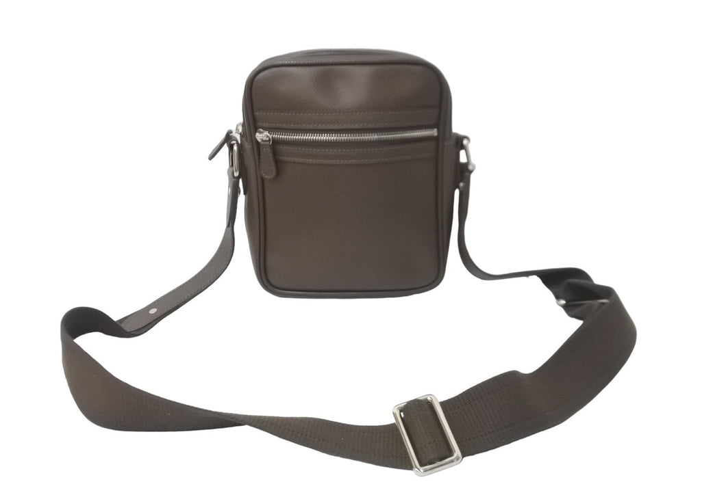 LOUIS VUITTON ルイ ヴィトン ショルダーバッグ 斜め掛け M32468 タイガレザー ディミトリ グリズリ 美品 中古 59664