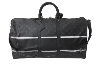 新品同様 LOUIS VUITTON ルイヴィトン ボストンバッグ キーポルバンドリエール55 フラグメント藤原ヒロシコラボ Ｍ43414 中古 59665