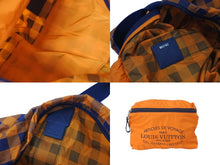 Load image into Gallery viewer, 極美品 LOUIS VUITTON ルイヴィトン ボストンバッグ ダミエ アバンチュール プラクティカル N41232 オレンジ ネイビー 中古 59666