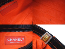 Load image into Gallery viewer, CHANEL シャネル ハンドバッグ ワイルドステッチ チェーン ココマーク 9番台 ブラック 蛍光 オレンジ シルバー金具 美品 中古 59668