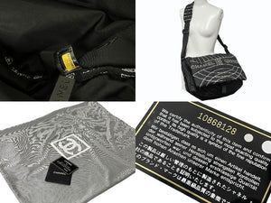 CHANEL シャネル スポーツライン ナイロン ショルダーバッグ 10番台 ブラック ココマーク ロゴ 美品 中古 59669