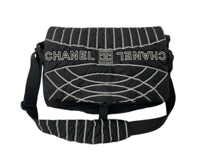 CHANEL シャネル スポーツライン ナイロン ショルダーバッグ 10番台 ブラック ココマーク ロゴ 美品 中古 59669
