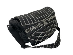 CHANEL シャネル スポーツライン ナイロン ショルダーバッグ 10番台 ブラック ココマーク ロゴ 美品 中古 59669
