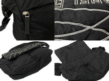 Load image into Gallery viewer, CHANEL シャネル スポーツライン ナイロン ショルダーバッグ 10番台 ブラック ココマーク ロゴ 美品 中古 59669