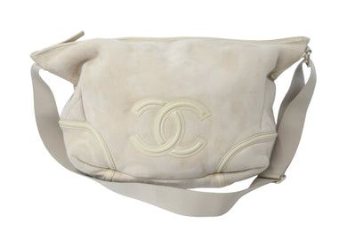 CHANEL シャネル ショルダーバッグ クロスボディバッグ ココマーク 10番台 2006年 ムートン ベージュ ゴールド金具 美品 中古 59673
