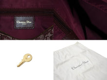 画像をギャラリービューアに読み込む, Christian Dior クリスチャンディオール ハンドバッグ トロッター 02-B0-0995 キャンバス レザー ボルドー 美品 中古 59678
