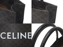 Load image into Gallery viewer, 極美品 CELINE セリーヌ ハンドバッグ バーティカルカバ トリオンフ 191542BZK.04LU キャンバス カーフスキン 中古 59679