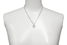 Load image into Gallery viewer, CHANEL シャネル ネックレス 10V ココマーク シルバー メタル ラインストーン チェーン 美品 中古 59681
