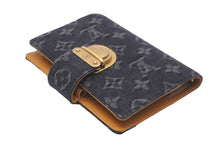 画像をギャラリービューアに読み込む, LOUIS VUITTON ルイヴィトン 手帳カバー R21038 アジェンダMM ブラック モノグラムデニム 美品 中古 59682