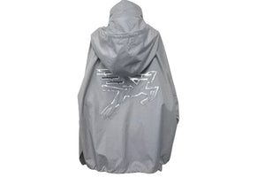 極美品 LOUIS VUITTON ルイヴィトン ジャケット 1A5PD2 ウィズフラッグパッチ フーデッド 2WAY ウィンドブレーカー グレー 50 中古 59701