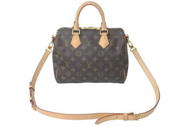 LOUIS VUITTON ルイヴィトン モノグラム スピーディ25 バンドリエール 2WAY ハンドバッグ M41113 PVC ブラウン 鞄 美品 中古 59706