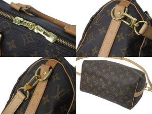 LOUIS VUITTON ルイヴィトン モノグラム スピーディ25 バンドリエール 2WAY ハンドバッグ M41113 PVC ブラウン 鞄 美品 中古 59706