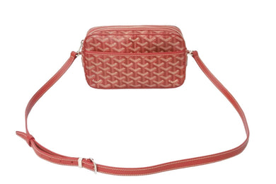 極美品 GOYARD ゴヤール ショルダーバッグ カップヴェールPMバッグ レッド ゴヤールディンキャンバス 中古 59708