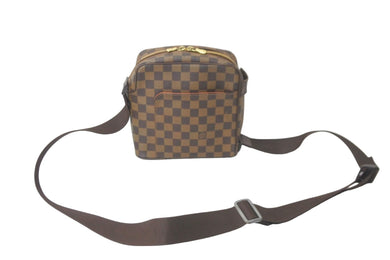 LOUIS VUITTON ルイヴィトン ショルダーバッグ オラフPM ダミエキャンバス ブラウン N41442 美品 中古 59713