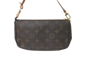 LOUIS VUITTON ルイヴィトン モノグラム ポシェット アクセサリーポーチ 旧型 M51980 ロゴ 手持ち 小物入れ 美品 中古 59714