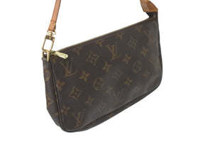 LOUIS VUITTON ルイヴィトン モノグラム ポシェット アクセサリーポーチ 旧型 M51980 ロゴ 手持ち 小物入れ 美品 中古 59714