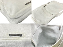 Load image into Gallery viewer, CHROME HEARTS クロムハーツ ショルダーバッグ メールバッグ ラージCHクロス クロスボール レザー ホワイト 良品 中古 59715