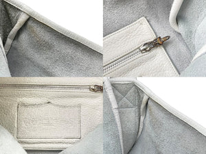 CHROME HEARTS クロムハーツ ショルダーバッグ メールバッグ ラージCHクロス クロスボール レザー ホワイト 良品 中古 59715