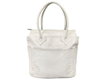 Load image into Gallery viewer, CHROME HEARTS クロムハーツ ジップ付きトートバッグ 4ポケット クロスパッチ 2232 304 5402 0900 レザー ホワイト 良品 中古 59716