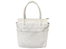 Load image into Gallery viewer, CHROME HEARTS クロムハーツ ジップ付きトートバッグ 4ポケット クロスパッチ 2232 304 5402 0900 レザー ホワイト 良品 中古 59716