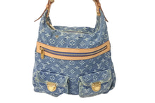 画像をギャラリービューアに読み込む, LOUIS VUITTON ルイヴィトン バギーGM モノグラムデニム ショルダーバッグ M95048 ブルー 良品 中古 59718