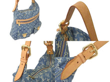 画像をギャラリービューアに読み込む, LOUIS VUITTON ルイヴィトン バギーGM モノグラムデニム ショルダーバッグ M95048 ブルー 良品 中古 59718