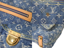 画像をギャラリービューアに読み込む, LOUIS VUITTON ルイヴィトン バギーGM モノグラムデニム ショルダーバッグ M95048 ブルー 良品 中古 59718