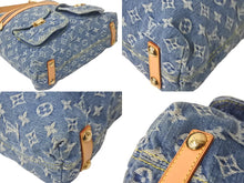 画像をギャラリービューアに読み込む, LOUIS VUITTON ルイヴィトン バギーGM モノグラムデニム ショルダーバッグ M95048 ブルー 良品 中古 59718