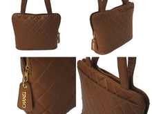 Load image into Gallery viewer, CHANEL シャネル マトラッセ トートバッグ 4番台 ブラウン ラムスキン 肩掛け ワンショルダー ロゴ ゴールド金具 美品 中古 5971