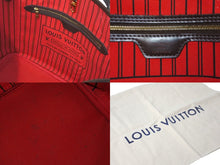 Load image into Gallery viewer, LOUIS VUITTON ルイヴィトン トートバッグ ネヴァーフル MM ダミエキャンバス ブラウン ポーチ付き N41358 美品 中古 59720