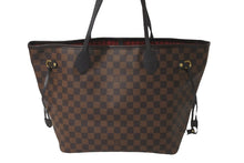 Load image into Gallery viewer, LOUIS VUITTON ルイヴィトン トートバッグ ネヴァーフル MM ダミエキャンバス ブラウン ポーチ付き N41358 美品 中古 59720