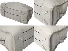 Load image into Gallery viewer, 極美品 LOEWE ロエベ アマソナ28 ハンドバッグ 352.30.N03 カーフスキン ベージュ シルバー金具 中古 59724