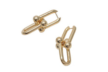 Load image into Gallery viewer, 新品未使用 TIFFANY&amp;Co. ティファニー ハードウェア エクストラ ラージ ピアス イエローゴールド K18 60006355 17.4g 中古 59729
