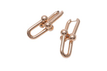 Load image into Gallery viewer, 新品未使用 TIFFANY&amp;Co. ティファニー ハードウェア エクストラ ラージ ピアス ピンクゴールド 63009024 K18 18.2g 中古 59731
