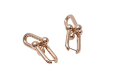Load image into Gallery viewer, 新品未使用 TIFFANY&amp;Co. ティファニー ハードウェア エクストラ ラージ ピアス ピンクゴールド 63009024 K18 18.2g 中古 59731