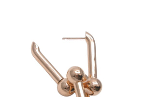 新品未使用 TIFFANY&Co. ティファニー ハードウェア エクストラ ラージ ピアス ピンクゴールド 63009024 K18 18.2g 中古 59731