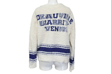 Load image into Gallery viewer, CHANEL シャネル ニット セーター 2019年SSプレコレクション DEAUVILLE BIARRITZ VENISE ボーダー P60704K46380 美品 中古 59739