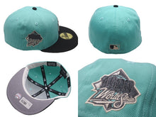 Load image into Gallery viewer, 新品未使用 NEW ERA New york Yankees ニューエラ ニューヨークヤンキース キャップ ミントグリーン グレーブリム 7 1/4 中古 59746