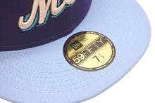 Load image into Gallery viewer, 新品未使用 NEW ERA New york Mets ニューエラ ニューヨークメッツ キャップ パープル ブルー ブルーブリム 7 1/2 中古 59748