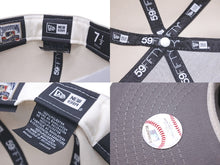 Load image into Gallery viewer, 新品未使用 NEW ERA New york Mets ニューエラ ニューヨークメッツ キャップ ベージュ グリーン グレーブリム 7 1/2 中古 59750